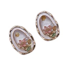 ADC SHEMONA Oval Studs Earrings image 2