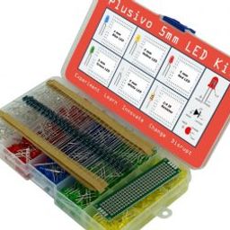 Plusivo 5mm LED Assortment Kit (500pcs) With Bonus PCB And 220 Ω Resistors(100pcs)-31