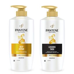 Pantene Hair Science Set of Deep Repair & Luscious Thick Shampoo - 650ml each-52
