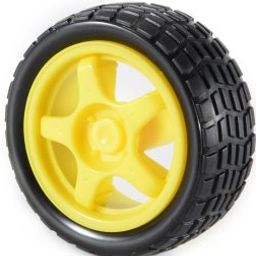 65mm Robot Wheel for BO Motors (Yellow)-34