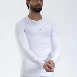 Flx by Decathlon Snow White Skinny Fit Sports T-Shirt-image-37