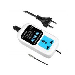 XK-W2001 AC110-220V Red Digital Thermostat Regulator Temperature Controller Microcomputer Socket with Probe 1m Cable EU Plug-18