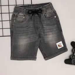 Pantaloons Junior Jet Black Shorts-image-49