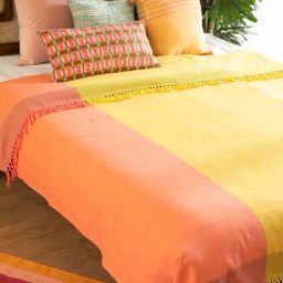 Freedom Tree Oram Cotton Yellow King Bedcover-picture-22