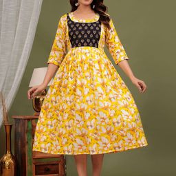 mad fury Floral Print Maternity Maxi Dress-image-67