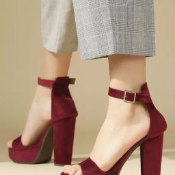 Inc.5 Women's Maroon Ankle Strap Sandals-image-13