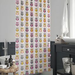 ArtzFolio White & Pink Printed Waterproof Shower Curtain-image-69