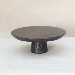 Gouged Acacia Wood Black Center Piece-40