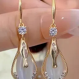 SZN Teardrop Shaped Drop Earrings-23
