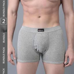 Dollar Bigboss Assorted Cotton Regular Fit Trunks - Pack Of 2-image-46