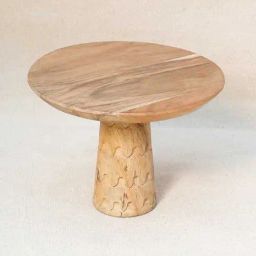 Carved Acacia Wood Natural Center Piece-18