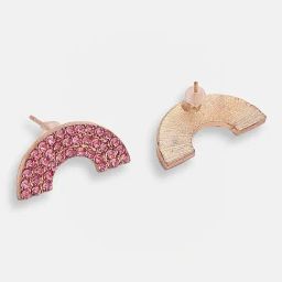 Sohi Gold Plated Party Designer Stone Stud Earrings image 4