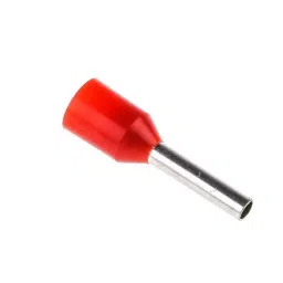 RS PRO Insulated Crimp Bootlace Ferrule 8 mm Length 1.7 mm Diameter 1 mm² Wire Size Red, 458702-image-39