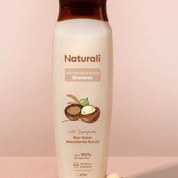 Naturali Daily Strength & Nourish Shampoo With Rice Water & Macadamia Nut Oil -370ml-40