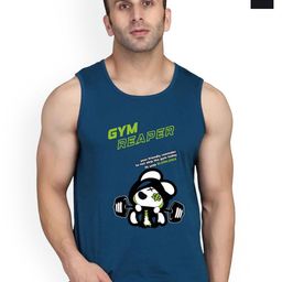 SLOWLORIS Pack Of 2 Printed Round Neck Bio Washed Innerwear Vests-picture-38