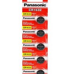 Panasonic CR1632 3V Lithium Coin Battery-5Pcs.-28
