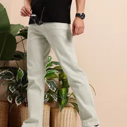 Mast & Harbour Men Bootcut Stretchable Jeans-picture-15