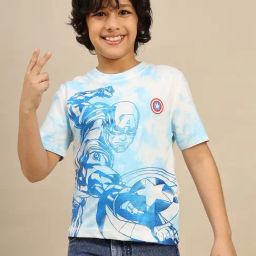 Kidsville Captain America Printed Regular Fit T-Shirt For Boys-44