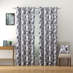 Swayam Omega Faux Silk Long Door Curtains - Set of 2-66