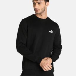 Puma Essentials Black Round Neck Sweatshirt-image-53