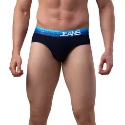 UnderJeans by Spykar Dark Blue Briefs-image-53