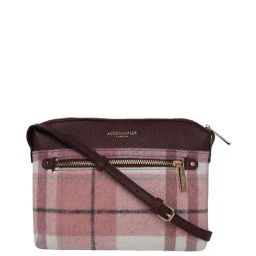Accessorize London Pink Checks Medium Sling Handbag-image-66