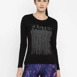 Appulse Black Printed Slim Fit Cotton T-Shirt-image-83