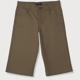Gini & Jony Kids Green Cotton Regular Fit Bermudas-picture-2