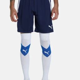 Puma Blue Regular Fit Striped Shorts-image-79