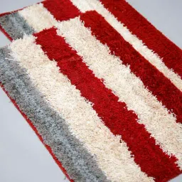 Ariana Multicolor Microfibre 1600 GSM Medium Anti-Skid Supersoft Bath Mat - Set of 2-19