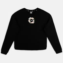 Puma Kids Alpha Black Cotton Applique Full Sleeves Sweatshirt-image-52