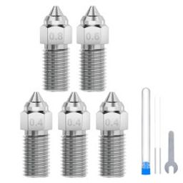 ELEGOO Neptune 4/4 Pro Multi size hardened steel nozzle pack-image-17