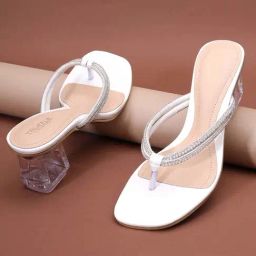 Truffle Collection Women's White Thong Sandals-image-42