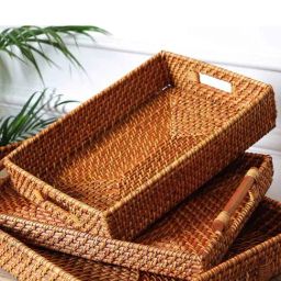 INV Home Brown Yale Rattan Basket (Large)-26