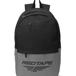 Red Tape Black & Grey Laptop Backpack-image-63