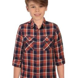 Allen Solly Junior Multicolor Cotton Chequered Full Sleeves Shirt-image-45