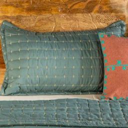 Freedom Tree Ocean Green Polyester Bedcover-image-36