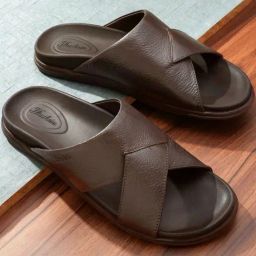 Florsheim Men's Stark Brown Cross Strap Sandals-40