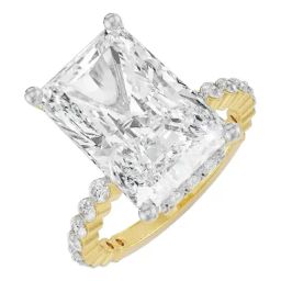 Emori 18k Yellow Gold & Diamond 3.5 CT Radiant Cut Ring-image-57