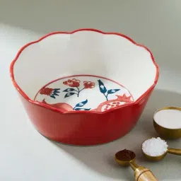 Fabindia Bahaar Multicolor Ceramic Inlay Pie Pan (500 ML)-picture-29