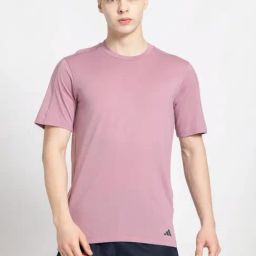 Adidas Pink Regular Fit T-Shirt-image-111
