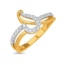 Kisna Diamond & Gold Jewellery Rayani 14k (585) Diamond & Gold Ring For Women-image-3