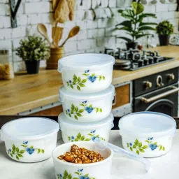 Cello White Opalware Storage Containers With Lid (140ml) - Set of 6 image 5