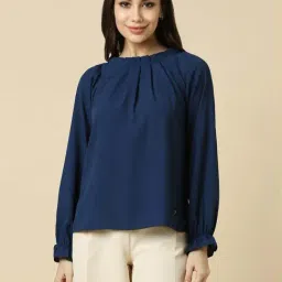 Allen Solly Navy Regular Fit Top-image-54