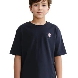 Rare Ones Boys Navy Cotton Graphic T-Shirt-image-44