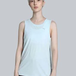 Puma Blue Self Pattern Sports Tank Top-picture-10