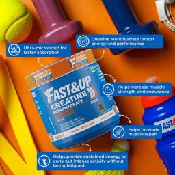 Fast&Up Creatine Monohydrate Supports Muscle Endurance - 83 Servings image 4