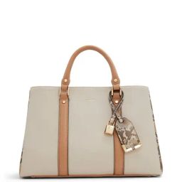 Aldo Harmonie Beige Synthetic Solid Handbag-image-83