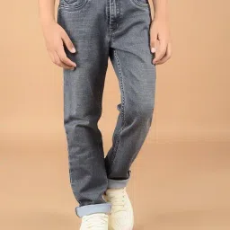 Crimsoune Club Boys Grey Solid Jeans-picture-22