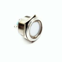 White 10-24V 22mm LED Metal Indicator Light-6